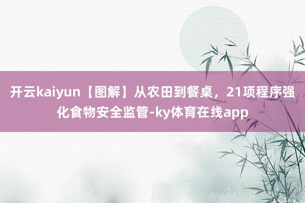 开云kaiyun【图解】从农田到餐桌，21项程序强化食物安全监管-ky体育在线app