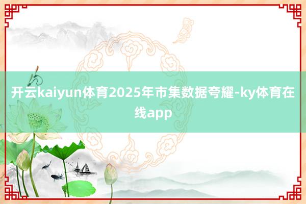 开云kaiyun体育2025年市集数据夸耀-ky体育在线app