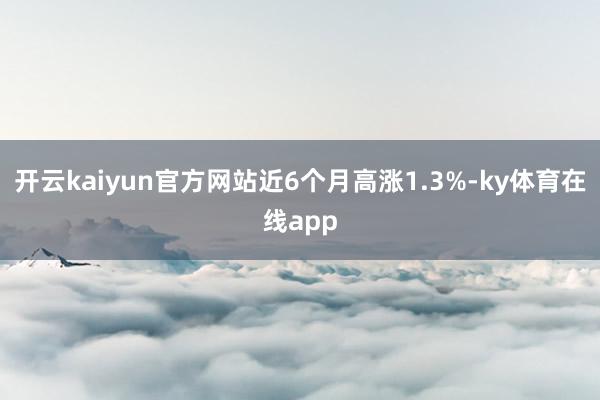 开云kaiyun官方网站近6个月高涨1.3%-ky体育在线app